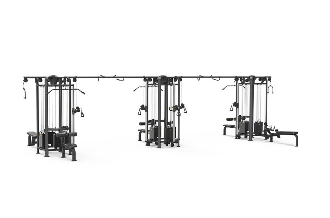 leyu.乐鱼四方位多功能训练架360综合训练器健身房专用 9028D十二方位训练架