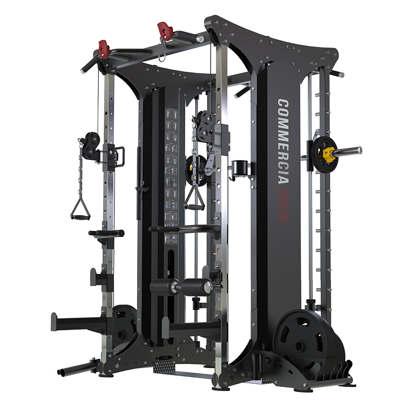 leyu.乐鱼史密斯机G608综合训练器健身器材龙门架深蹲卧推杠铃架G608裸机