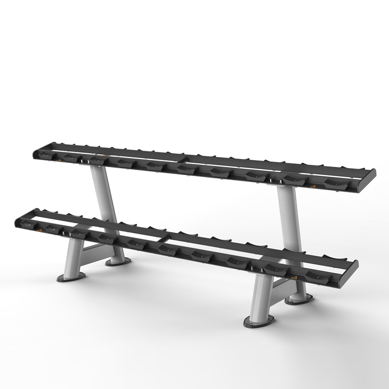 leyu.乐鱼双层哑铃架8265商用健身器材健身房团购综合训练器