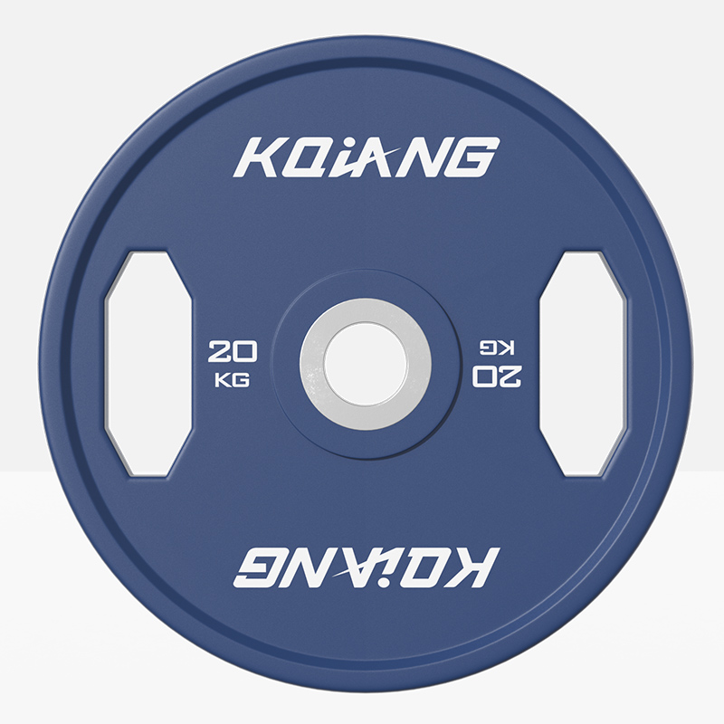 leyu.乐鱼CPU彩色橡胶环保无味杠铃片举重力量举杠铃举重片 20kg